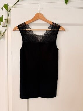 Elegant Lace Trim Base Layer Top